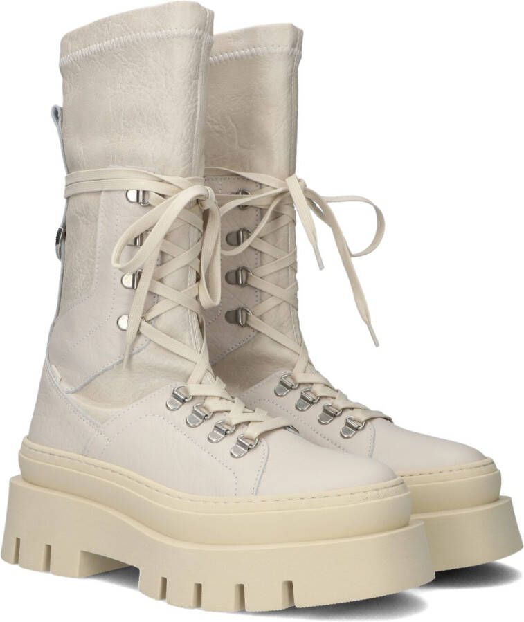 Bronx Evi-ann 47425 Enkelboots Enkellaarsjes Dames Wit