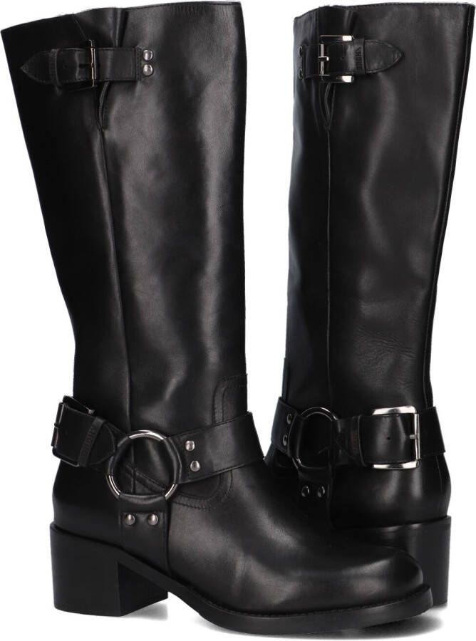 Bronx Zwarte Bikerlaarzen New-Camperos Black Dames