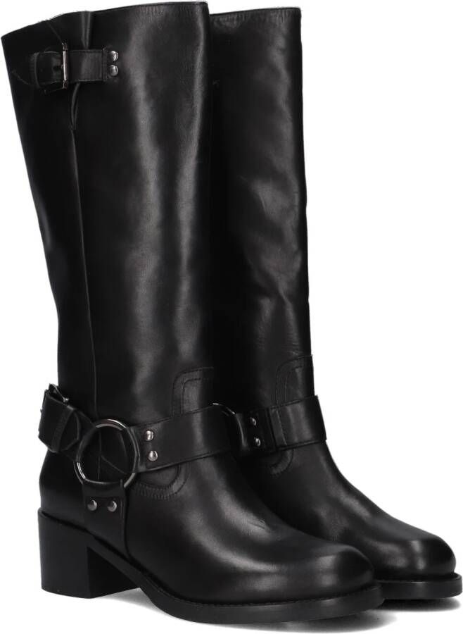 Bronx Zwarte Bikerlaarzen New-Camperos Black Dames