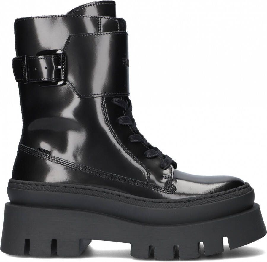 Bronx Evi-ann 47426 Enkelboots Enkellaarsjes Dames Zwart