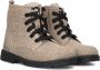 BunniesJR Tina Trots Meisjes Biker Boots Taupe Suède Veters - Thumbnail 1