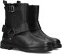 BunniesJR 224866-589 Meisjes Biker Boots Zwart Leer Gesp Met Rits - Thumbnail 1