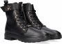 Calvin Klein Cleat Biker Boot Veterboots Laarzen Met Veters Dames Zwart - Thumbnail 1