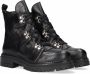 Ca'shott 24200 Veterboots Laarzen Met Veters Dames Zwart - Thumbnail 1