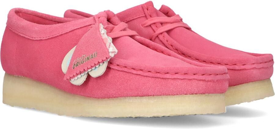 CLARKS ORIGINALS Roze Clarks Veterschoenen Wallabee W