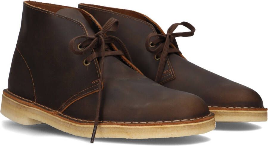 CLARKS ORIGINALS Clarks Veterschoenen Heren Desert Boot Heren Maat: 41 Materiaal: Leer Kleur: Bruin