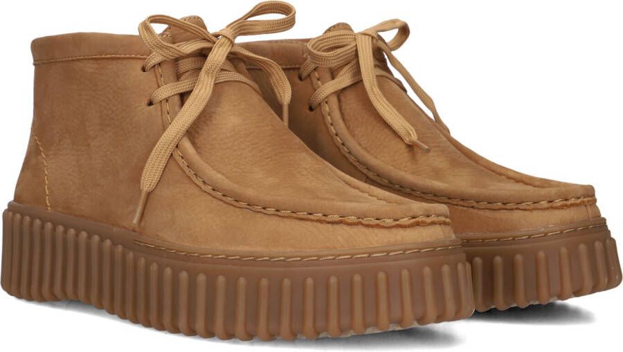 Clarks TORHILL~MOSS~~~~~~~~~~~~~~~~~~ Hoge sneakersVeterlaarzenDames veterschoenenDames sneakersHalf-hoge schoenen Cognac