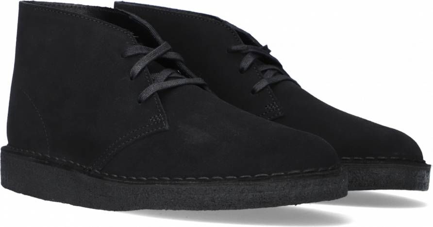 Clarks Desert Coal Zwarte Poolse Herenlaars Black Heren