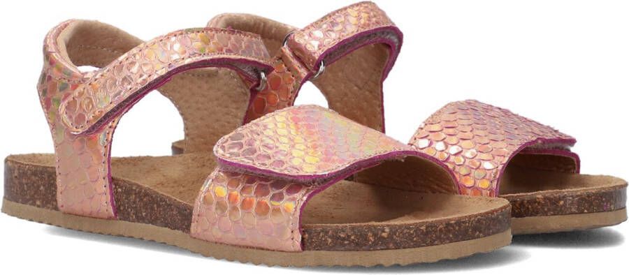 Clic! leren sandalen roze Groen Meisjes Leer 22 | Sandaal van