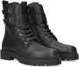 Clic! 20401 Piamonte leren veterboots met siergesp zwart - Thumbnail 4