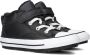 Converse Chuck Taylor Allstar Leather Zwart Klittenband Sneakers Jongens - Thumbnail 1