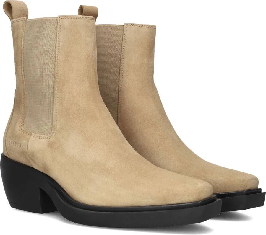 Copenhagen Studios Beige Suede Chelsea Boots Trendy Model Beige Dames