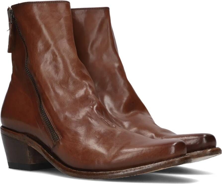 Cordwainer 41028 Enkellaarsjes Enkelboots met rits Dames Cognac