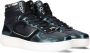 Cruyff Campo High Lux Hoge sneakers Leren Sneaker Dames Zwart - Thumbnail 1