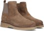 Ctwlk. Beige Suede Chelsea Laarzen Beige Dames - Thumbnail 1