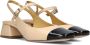 Ctwlk. Elegante Beige Leren Slingback Hakken Beige Dames - Thumbnail 1