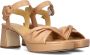 CTWLK Ankara Sandalen Dames Beige - Thumbnail 1