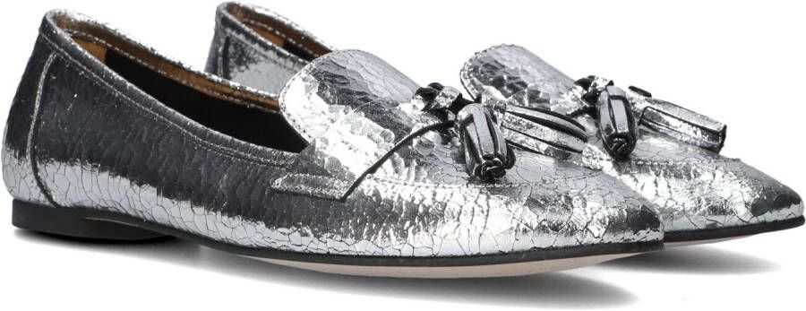 Ctwlk. Zilver Metallic Ballerina's met Kwastjes Gray Dames