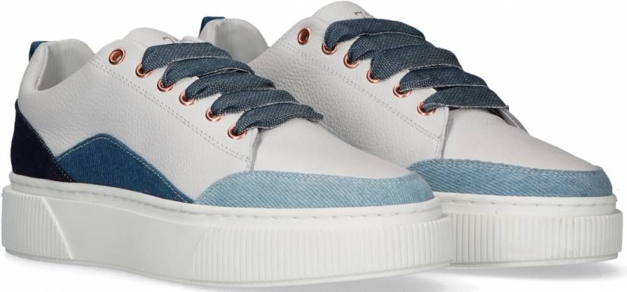 Luxe Witte Lage Sneakers Sofia - Schoenen.nl