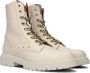 Bruin Tinten 41442 Veterboots Laarzen Met Veters Meisjes Beige - Thumbnail 1