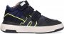 Develab 41951 halfhoge suède sneakers donkerblauw - Thumbnail 1