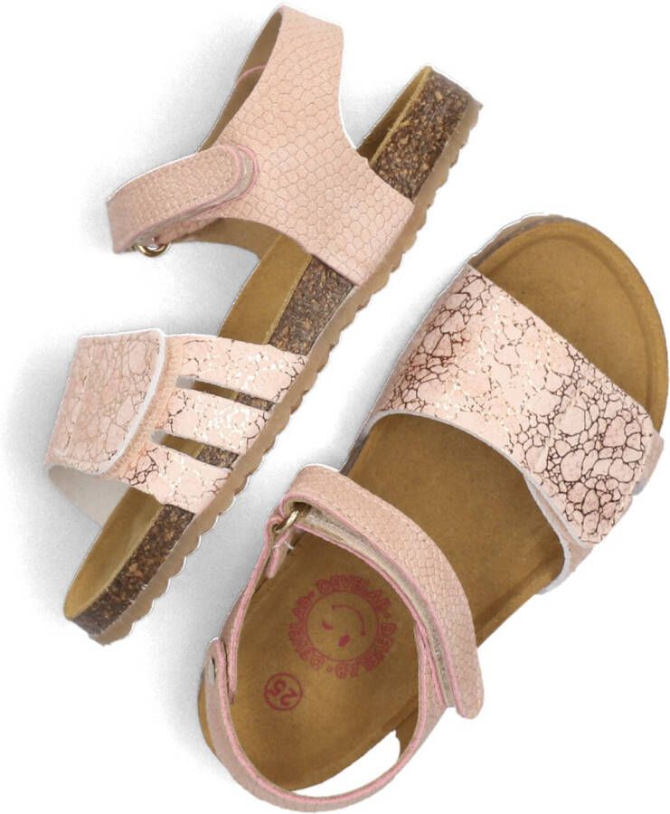 Develab leren sandalen roze Meisjes Leer Effen 20