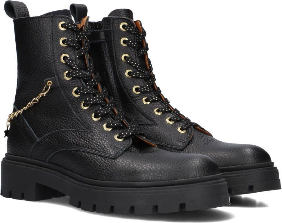 Develab 41444 Veterboots Laarzen Met Veters Meisjes Kids Zwart