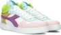 Diadora Magic Basket Demi Woman Hoge sneakers Leren Sneaker Dames Multi - Thumbnail 1