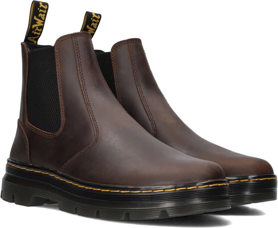 Dr martens Embury Dark Brown Crazy Horse Bruin Leer Chelsea boots Unisex