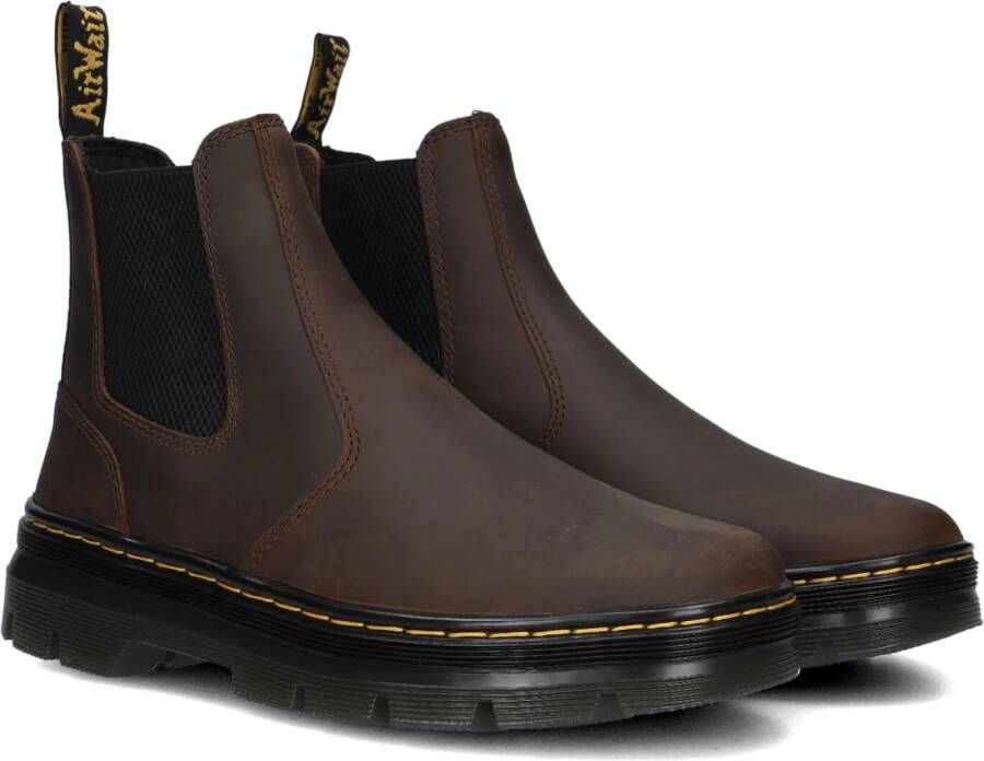 Dr martens Embury Dark Brown Crazy Horse Bruin Leer Chelsea boots Unisex