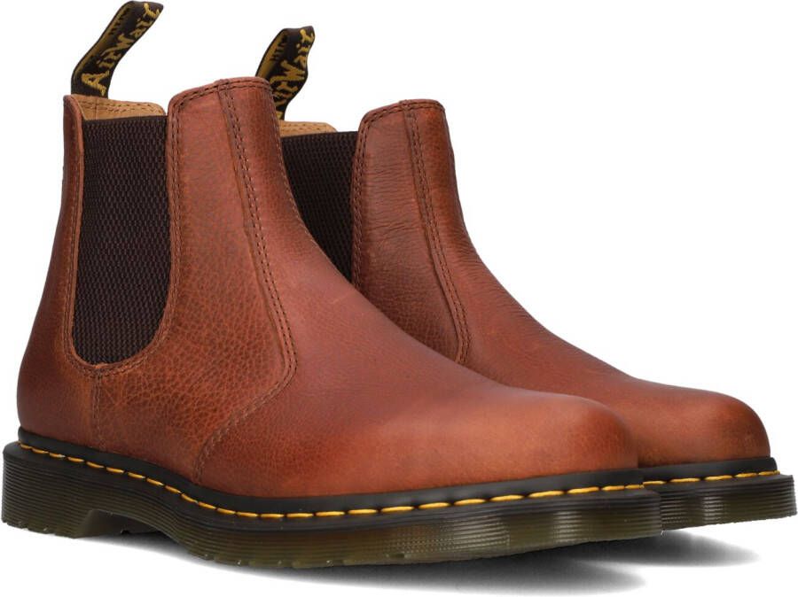 Dr. Martens Stijlvolle Nubuck Boots met Elastische Panelen Brown Heren