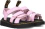 Dr. Martens Roze Leren Sandalen Zebrilus Editie Pink - Thumbnail 1