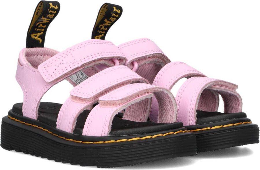 Dr. Martens Roze Athena Sandalen met Velcro Band Pink Heren