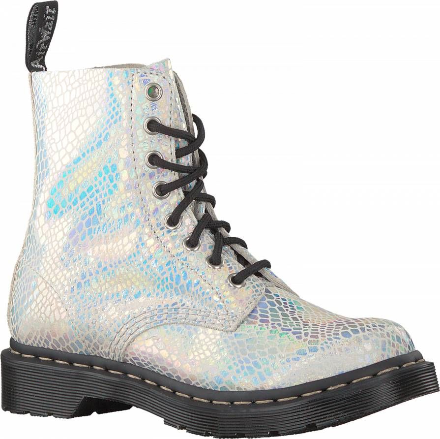 Dr. Martens Slangenprint Leren Schoenen Gray Dames