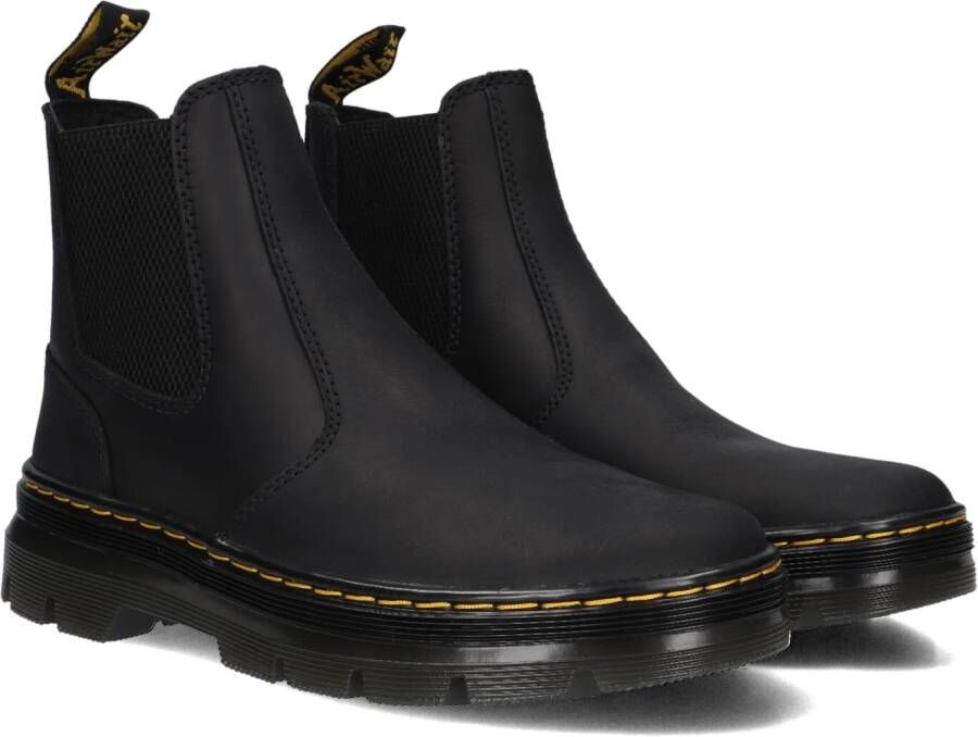 Dr martens Embury Black Wyoming Zwart Leer Chelsea boots Unisex