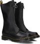 Dr. Martens Zwarte Front Zip Laarzen voor Vrouwen Black Dames - Thumbnail 1