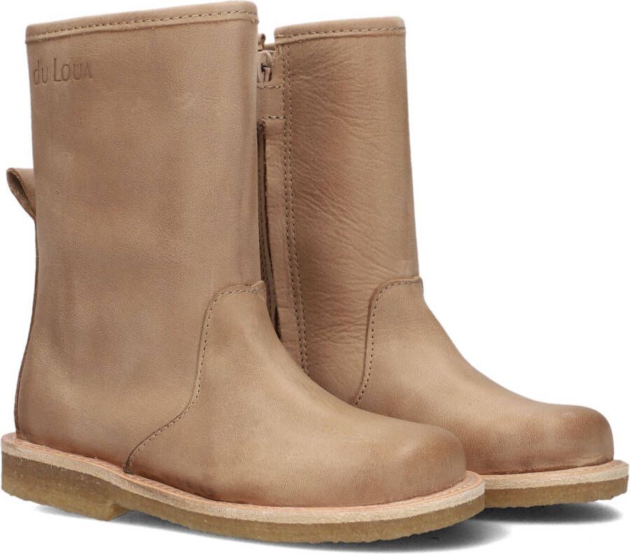 Du Loua Du Lodi Enkellaarsjes Enkelboots met rits Meisjes Beige