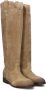 Elena Iachi Taupe Western Style Hoge Laarzen Beige Dames - Thumbnail 1