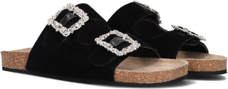 Elena Iachi Zwarte Slippers S63