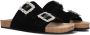 ELENA IACHI Slippers Dames S63 Maat: 40 Materiaal: Velvet Kleur: Zwart - Thumbnail 1