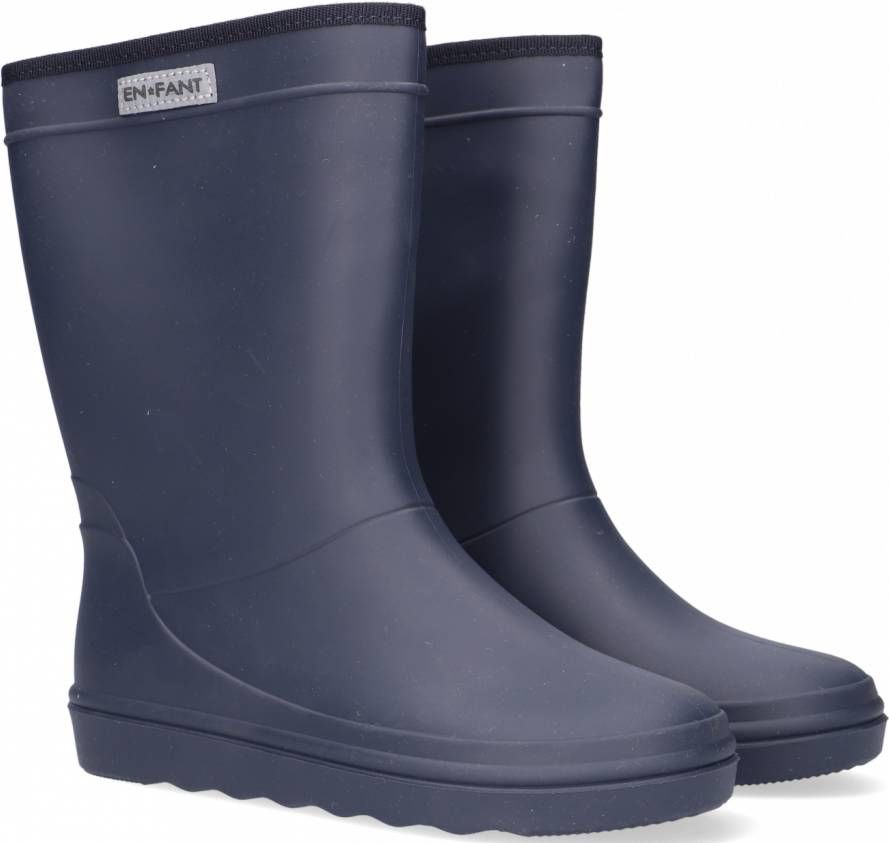 Enfant Blauwe Regenlaarzen Rubber Rain Boot Solid