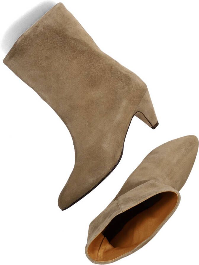 ANONYMOUS COPENHAGEN Beige Enkellaarsjes Vully 50 Stiletto