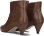 Anonymous Copenhagen Bruin Leren Stiletto Enkellaarsjes Brown Dames - Thumbnail 4