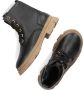 Apples & Pears B0011854 Veterboots Laarzen Met Veters Meisjes Zwart - Thumbnail 4