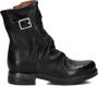 A.s.98 B80213 Enkellaarsjes Enkelboots met rits Dames Zwart - Thumbnail 4