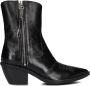 A.s.98 B84205 Enkellaarsjes Enkelboots met rits Dames Zwart - Thumbnail 5