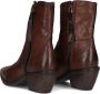 A.s.98 B84205 Enkellaarsjes Enkelboots met rits Dames Bruin - Thumbnail 5