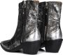 A.s.98 B84205 Enkellaarsjes Enkelboots met rits Dames Zilver - Thumbnail 5