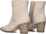 AYANA 1girl212 Enkellaarsjes Enkelboots met rits Dames Beige - Thumbnail 4