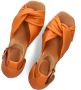 AYANA Espadrilles Dames Yu690 Maat: 37 Materiaal: Leer Kleur: Oranje - Thumbnail 5